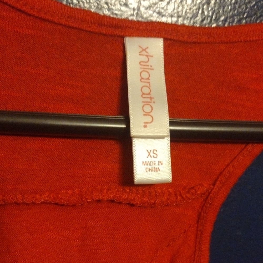 Xhilaration Women's Layered Red Tank Top - Picture 2 of 4